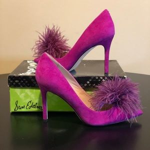 Sam Eldelman Orstrich Feather Heels